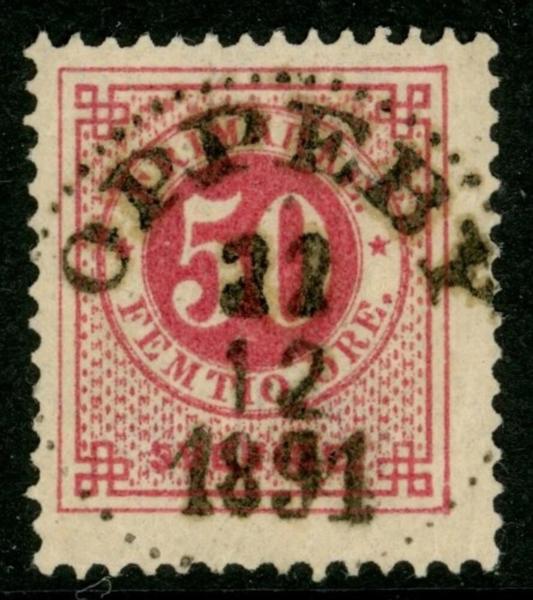 F48d. OPPEBY 22.12.1891. Praktex, nyanserat och sign O.P.