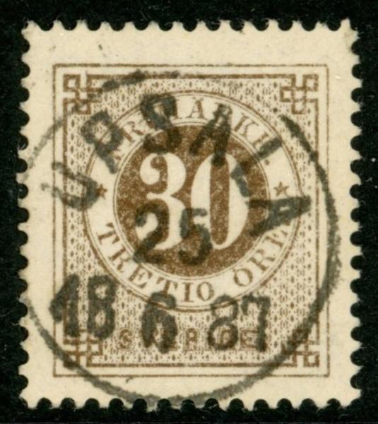 F35j. UPSALA 25.6.1887. Lyx. Sign O.P.