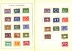 Island + Danska Västindien. Samling klassiskt till år 2000 i EW Larsson-album resp Schaubek. Båda länderna med många bättre märken och serier, blandat stämplat och ostämplat. Se många bildexempel....