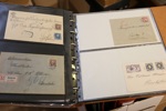 5 visirpärmar stämpelmaterial, först och främst tre album Dalarna (mest Avesta kommun) sorterat på typer. Blandade perioder 1860-1900-tal. Dessutom två album järnvägsstämplar, en del skyddsperfore...