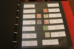 5 visirpärmar stämpelmaterial, först och främst tre album Dalarna (mest Avesta kommun) sorterat på typer. Blandade perioder 1860-1900-tal. Dessutom två album järnvägsstämplar, en del skyddsperfore...