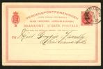 Bk6. Vackert brevkort 1 CENT 1901 på siffertyp, sänt lokalt i CHRISTIANSTED 1.2.1902. F 4000 kr
