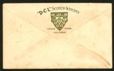 Halverad 4 cent (F16) på vinjettbrev DCL SCOTCH WHISKY, stpl ST. THOMAS 20.1.1903