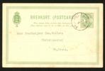 Bk9. Trevligt kort eftersom det är lättläst med maskinskrivet meddelande, stpl ST.THOMAS 7.4.1904 och sänt till St.Croix.