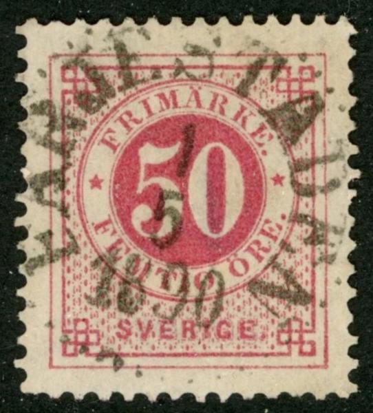 F48. FÄRJESTADEN 1.5.1890. Ojämn tandning.