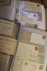 Nio album blandat material; försändelser med anknytning till Avesta kommun i två album, två album helsaker, bältespännarmaterial m.m. Mycket att gå igenom!