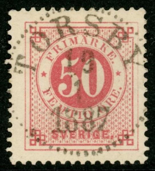 F48a. TORSBY 19.1.1887. Praktex sign O.P.