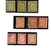 La Guaira. Lot LG19 och 20 i olika typer och tryck. Bl.a. stämplade ex. Ovanligt material.