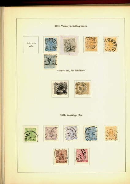 Samling 1855-1945 i album. 