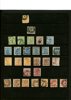 Samling 1856-1981 på visirblad med fräscht ex svart lokal, mkt vapen, ringtyp m.m. Även bättre 1900-tal som en del från 1924 års utgåvor.