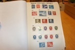 Tyskland/DDR. Samling till synes xx i hemgjort album med fickor 1949-66. 