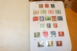 Tyskland/DDR. Samling till synes xx i hemgjort album med fickor 1949-66. 