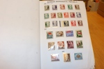 Tyskland/DDR. Samling till synes xx i hemgjort album med fickor 1949-66. 