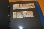 Omfattande samling 1851-2009 i två tjocka visiralbum, inkl mindre avsnitt Slesvig, DVI och Grönland.