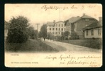 Storvik. Gatmotiv med bl.a. Postkontoret i bakgrunden. Daterat -07