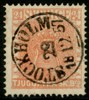 F5c. STOCKHOLM 29.12.1857. Mycket vackert ex med hel, sidvänd stämpel. Förutom en lätt vikt hörntand ett felfritt ex. Attest HOW.