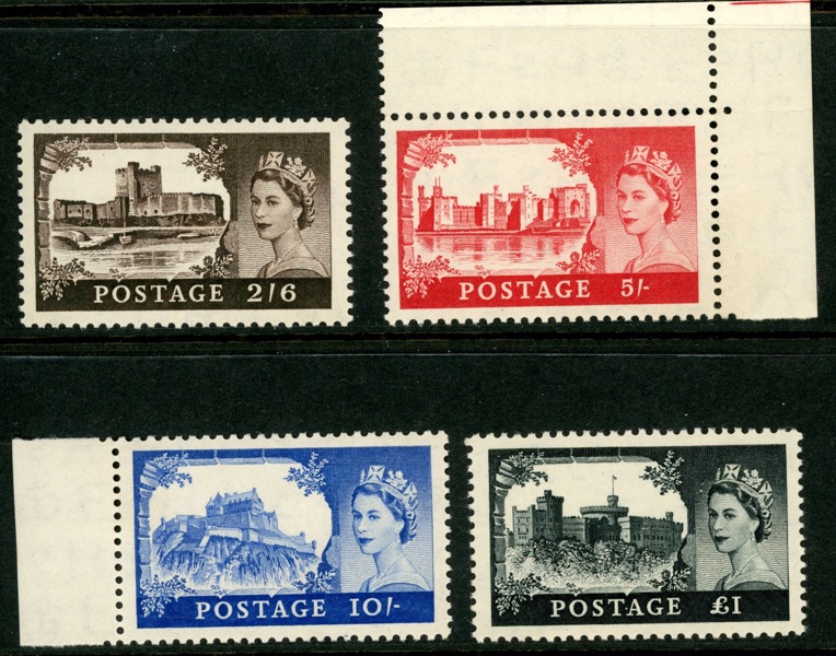 England. SG536-39. Postfrisk serie. SG £ 250