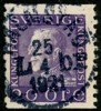 F179Abz. HALMSTAD Lbr 25.4.1921. Svårt vm att finna praktstämplat, men ngt ojämn tandning.