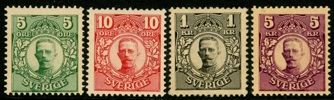 F75-78. Postfrisk "serie" vm krona. F ca 2000 kr
