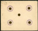 Tyskland/Reich. Brev till USA med metallnitar och noteringar "Private" och "Mischsendung" (blandsändning). Sänt från DRESDEN 14.11.22.
