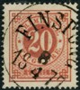 F23. FINSPONG 8.4.1877. Mycket vackert AB-praktex av dubbeltrycket 20/20.
