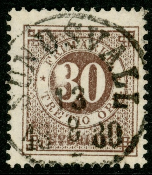 F35v12. SUNDSVALL 13.8.1880. Variant "80"