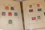 UPU 1949. Samling x/xx i hemgjort album, verkar helt komplett förutom Turkestan. 