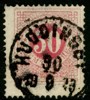 F26. HUDDINGBY 30.6.1878. Ovanlig stämpel. Tandningen är tvärtemot vad det ser ut felfri förutom en halvkort uppe t.v.
