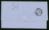 F9. Fint brev till Sthlm stpl BJÖRNLUNDA 21.3.1871 och bredvid PKXP Nr 4 samma datum. Ank-stpl 6.TUR på baksidan. Fint objekt!