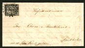 F6B. Lokalbrev inom Stockholm i lyxkvalitet, på baksidan stpl LOKALBREF 9.7.1861 i perfekt avtryck. Utsökt objekt!