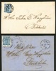 Två trevliga 12-öres brevframsidor Västerbotten; DALKARLSÅ 15.3.1871 resp ÅNÄSET 3.1.1866. OBS - enbart framsidor.