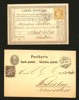 Schweiz, Frankrike. Lot två brevkort sända till Sverige 1879 resp 1876. Se bild.
