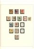 Samling 1855-2001 (blad till 2004) i sju fina, vinröda SAFE-DUAL-album. 