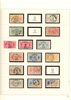 Samling 1855-2001 (blad till 2004) i sju fina, vinröda SAFE-DUAL-album. 