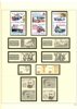 Samling 1855-2001 (blad till 2004) i sju fina, vinröda SAFE-DUAL-album. 