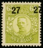 F103v1+v3. Ostämplat ex med variant "del av tre påtryck". F 1600 kr