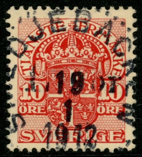 Tj32. SMEDJEBACKEN Lbr 19.1.1912. Vikt hörntand.