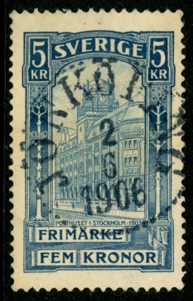 F65. JÖNKÖPING 2.6.1906. Vikt hörntand. Prakt-lyx