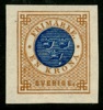 F49v1. Postfriskt, otandat ex med mycket breda marginaler. Sällsynt praktobjekt! F 6000 kr+