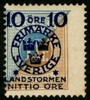 F124. Ostämplat ex. Normal, sned centrering. F 1200 kr