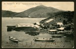 St. Thomas. Vykort enl bild, äldre formatet. Skickat -08. Plundrat på frimärket.