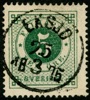 F19. EKSJÖ 25.3.1875. Två korta tandspetsar nere till höger, men ändå ett fint ex!