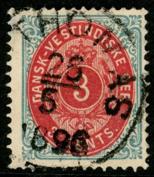 F6. Lyxstämplat ex ST.THOMAS 26.5.1896