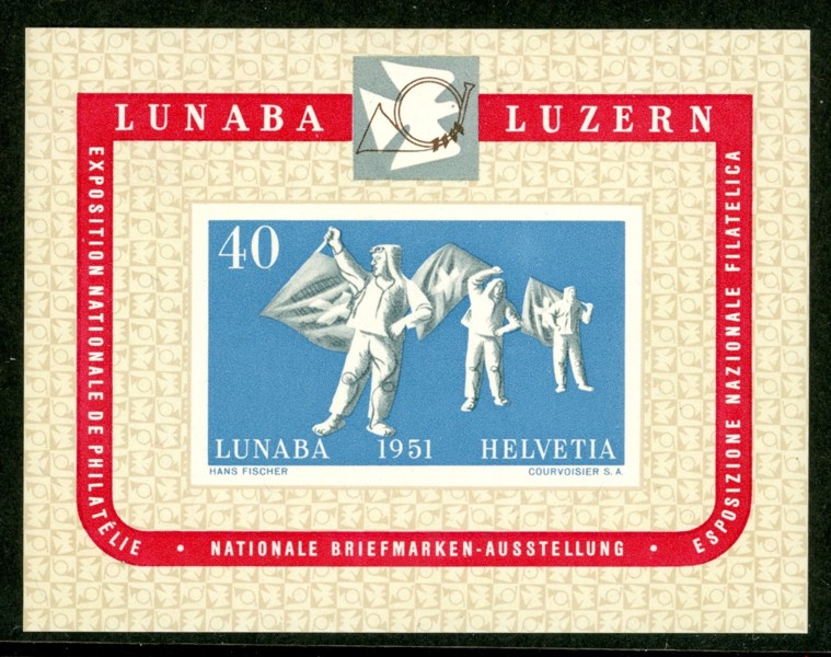 SCHWEIZ. Block 14, postfriskt ex. Mi € 280