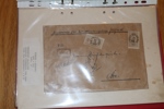 Pärm med 18 brev och tjänstebrev 1860-1920. Flera trevliga tjänstebrev, bl.a. rek och ass. Se några bildexempel.