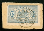 Tj12. ROMFARTUNA 9.2.1883 på klipp. En lite ovanligare stämpel.
