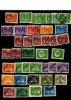 Parti blandat stpl/ost/pf på 10 visirblad. Bl.a. 4 och 6 sk (mindre def), bra landstorm, serier 1924 och bandmärken. 