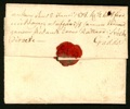 Vackert brev till kronobefallningsmannen välädle herr Olof Frössberg (död 1817) i Svanvik på Orust, med express. Från kronobefallningsmannen Gädda 1814, med ridande kronorättare direkt.
