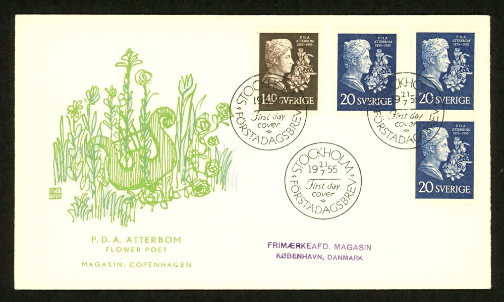 21.7.55. Vinjett "Magasin Copenhagen"