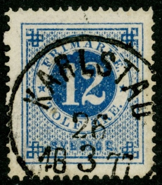 F21. KARLSTAD 26.3.1877. Praktex med två dubbeltänder.